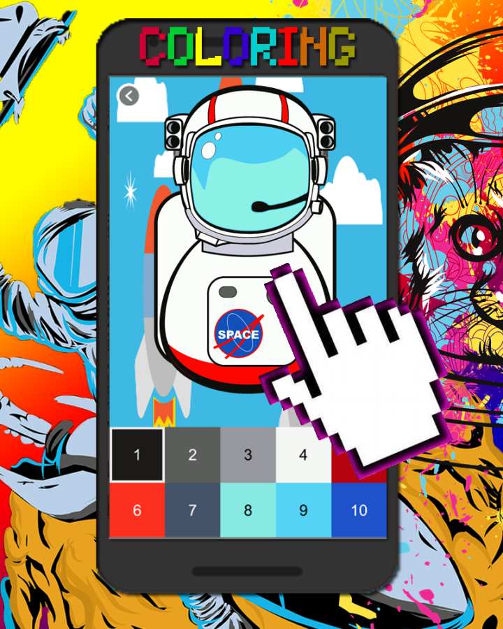 宇航员太空像素艺术  v1.0图1