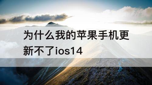 为什么我的苹果手机更新不了ios14