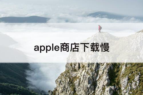 apple商店下载慢