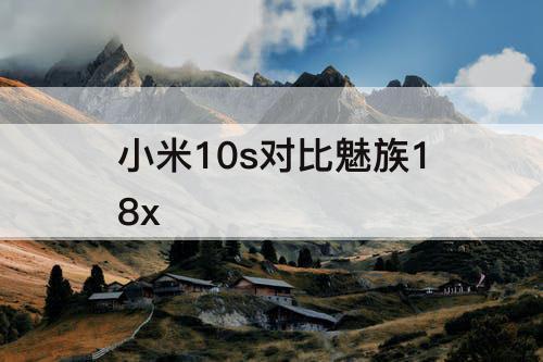 小米10s对比魅族18x