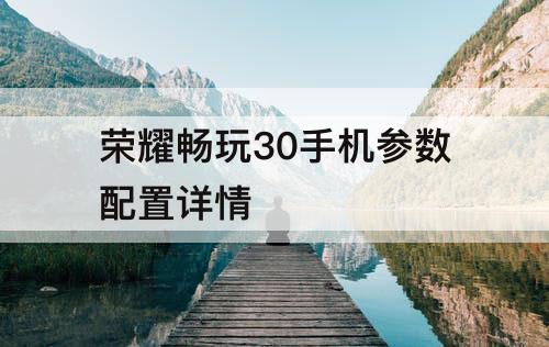 荣耀畅玩30手机参数配置详情