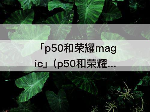 「p50和荣耀magic」(p50和荣耀magic4)