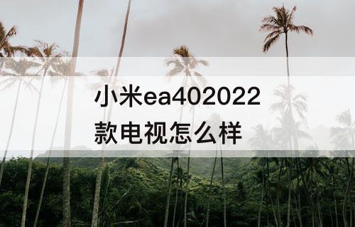 小米ea402022款电视怎么样