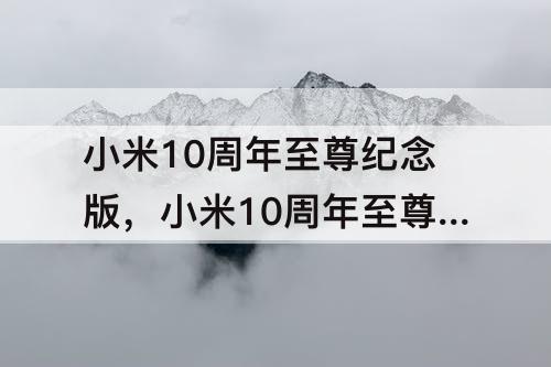 小米10周年至尊纪念版，小米10周年至尊纪念版参数