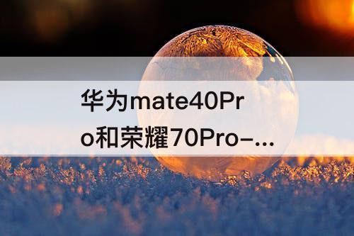 华为mate40Pro和荣耀70Pro-华为mate40pro和荣耀70pro+