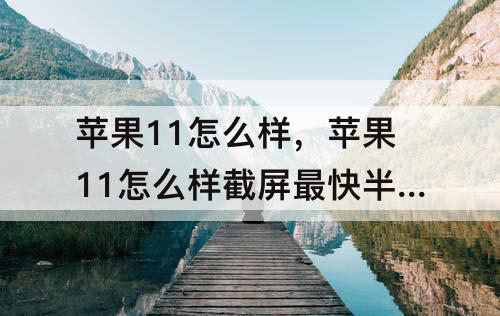 苹果11怎么样，苹果11怎么样截屏最快半夜