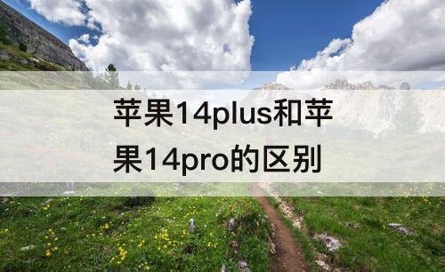 苹果14plus和苹果14pro的区别