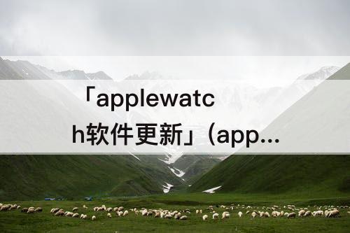 「applewatch软件更新」(applewatch软件更新正在准备为什么这么慢)