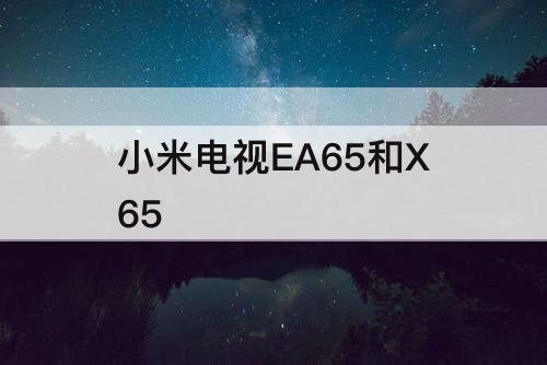 小米电视EA65和X65