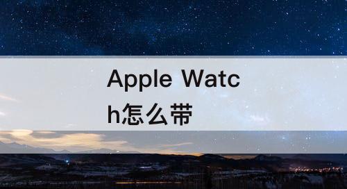 Apple Watch怎么带