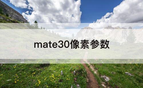 mate30像素参数