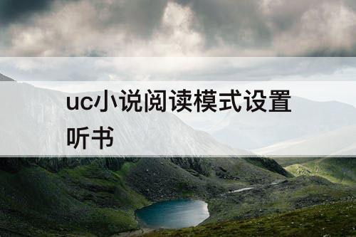 uc小说阅读模式设置听书