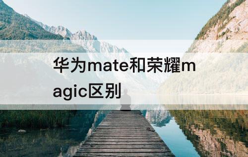 华为mate和荣耀magic区别